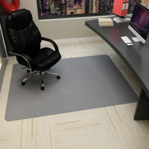 Mata pod krzesło biurowe i do gier komputerowych zwijana 90x120 cm Czarny