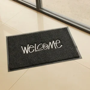 Wymienna mata wejściowa PVC do drzwi i kuchni Czarny