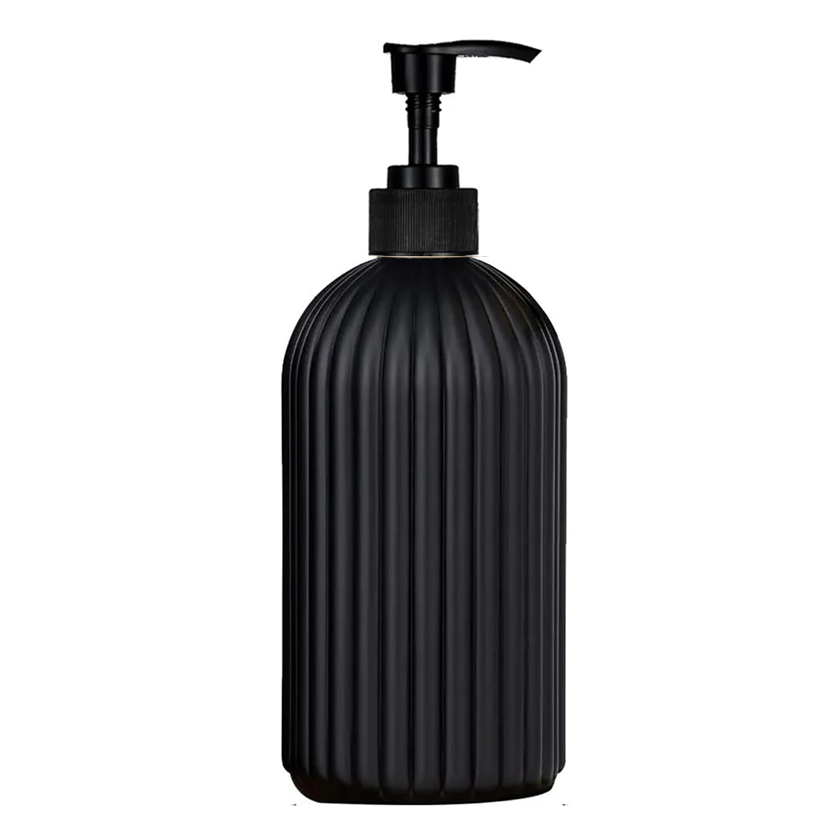Matowy dozownik mydła i szamponu pod prysznic 500 ml Czarny