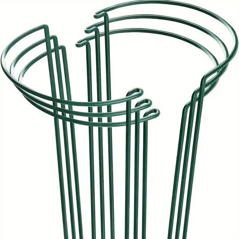 Metalowe podpórki do roślin, półokrągłe, 6 sztuk Cmx6pcs new