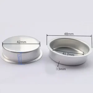 Metalowe wkładki do świecznika na tealighty 40mm — 10 szt. Srebrny