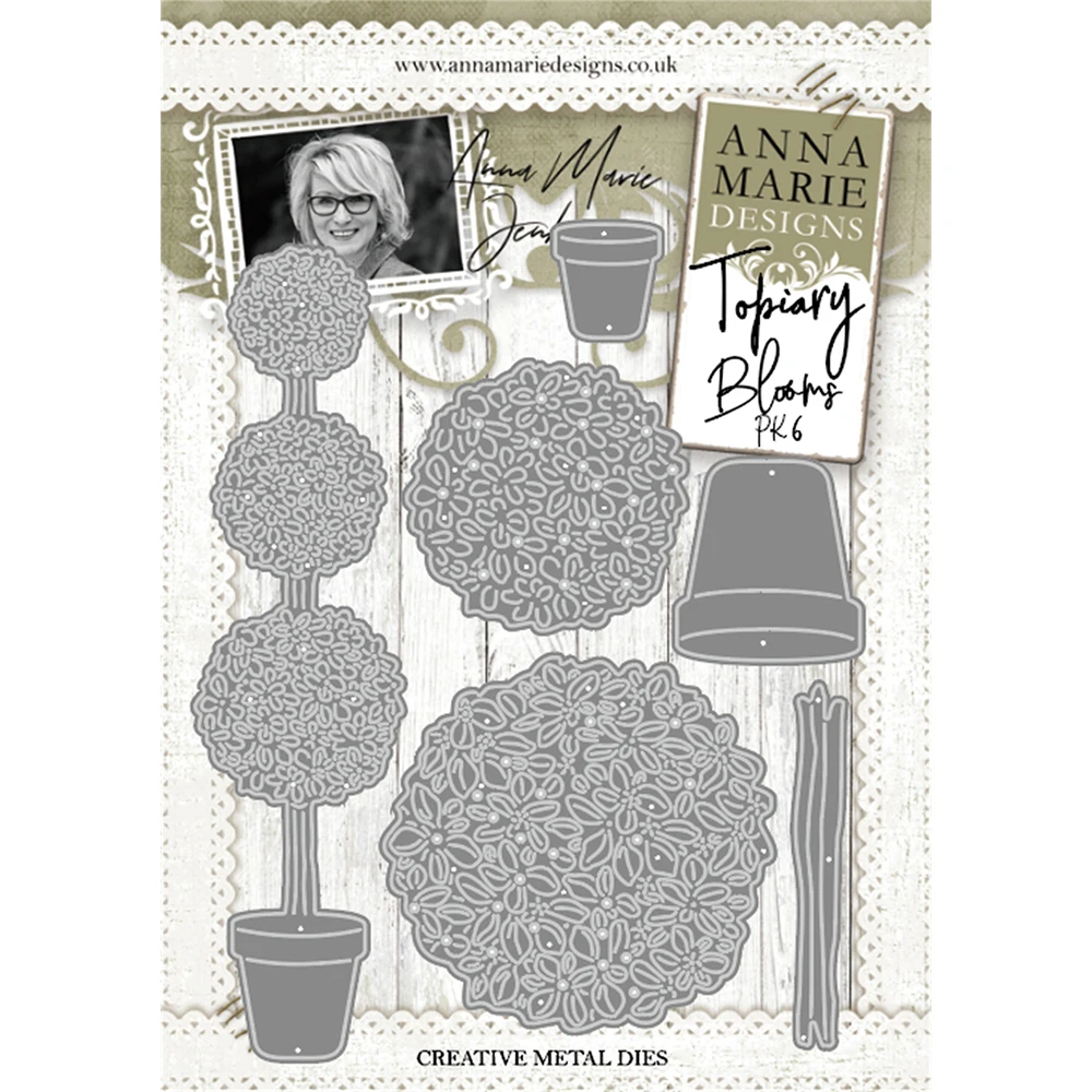 Metalowe wykrojniki do scrapbookingu Topiary Blooms M7928 dies