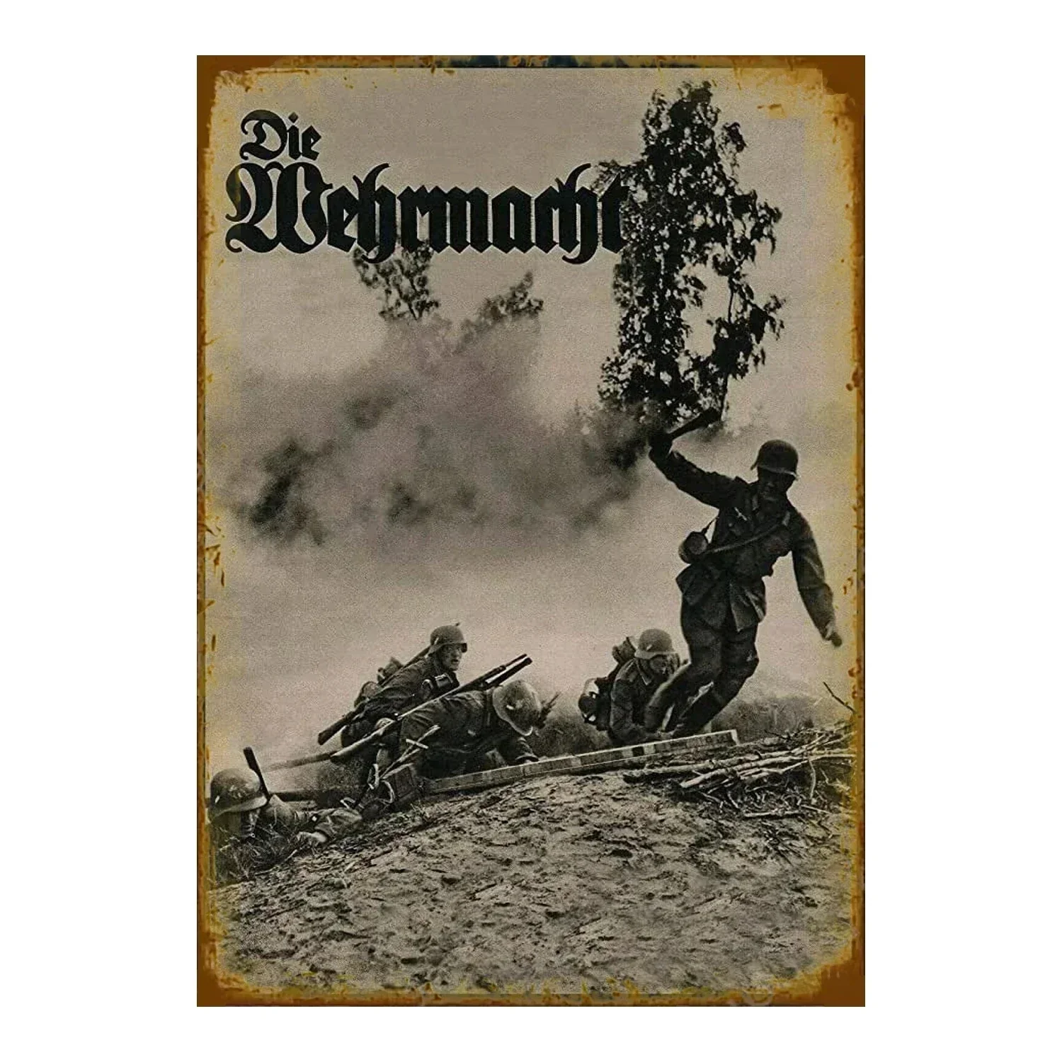 Metalowy szyld retro "Keep Quiet" plakat w stylu vintage do baru i garażu Zielony