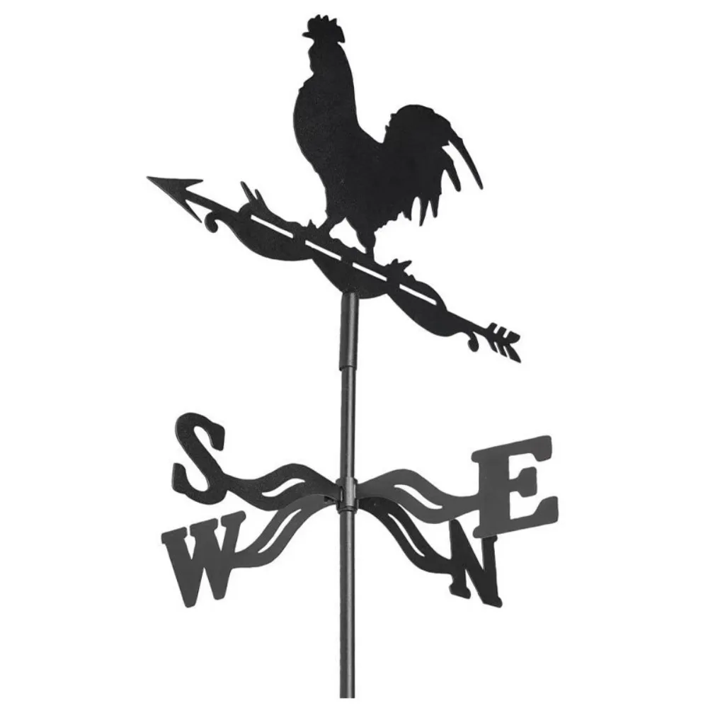 Metalowy wiatrowskaz na dach - sowa i kot Lawenda