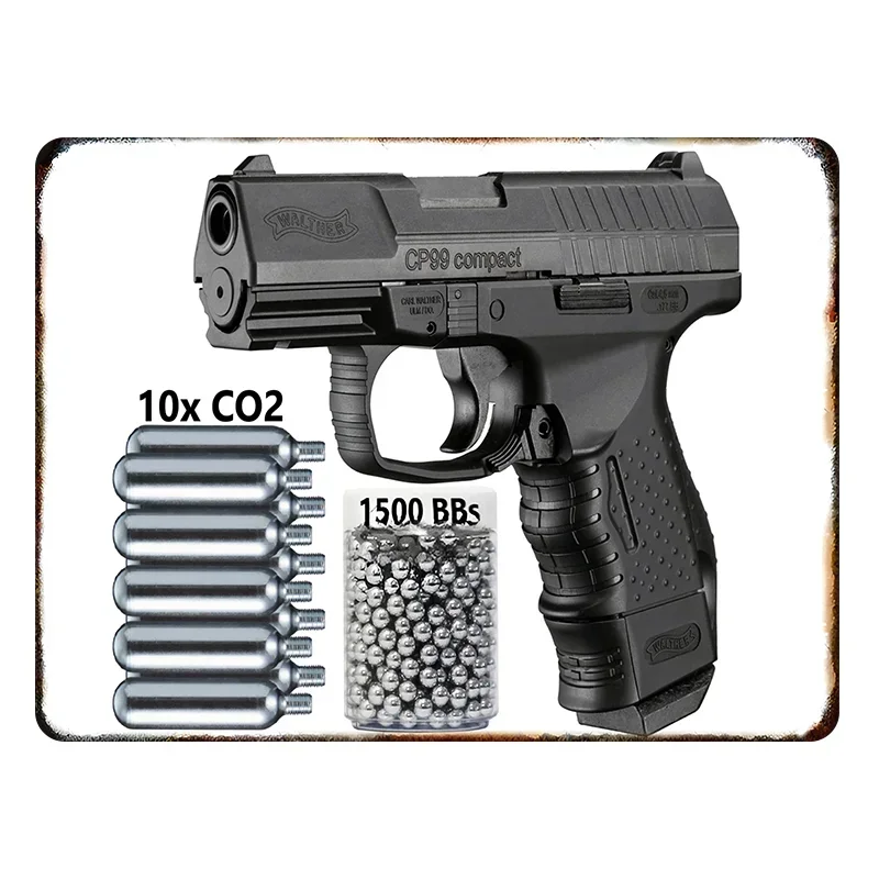 Metalowy znak ścienny retro pistolet pneumatyczny – dekoracja garażu i man cave Jasny róż