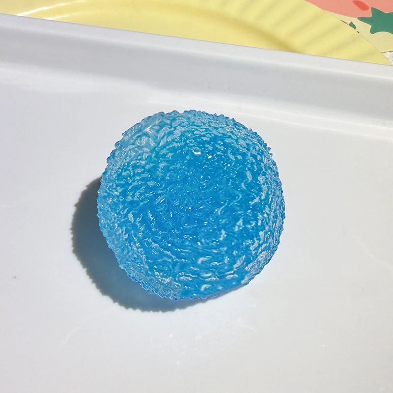 Miękka kulka lodowa squishy rozciągliwa mochi antystresowa żółty fluorescencyjny