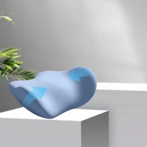 Miękka poduszka lędźwiowa do biura i mebli ergonomiczna Błękitny