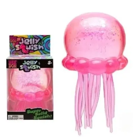 Miękka zabawka sensoryczna squishy do ściskania – meduza i kostka antystresowa Atrowirens