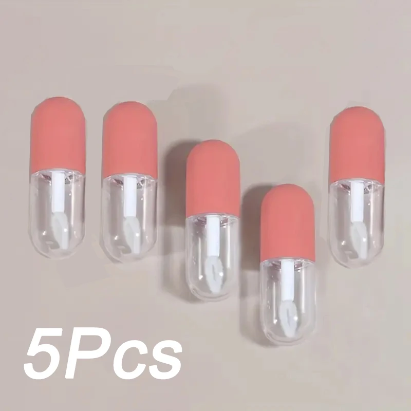 Mini buteleczki na błyszczyk i podkład, zestaw podróżny 5Pcs