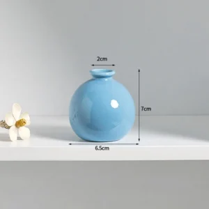 Mini ceramiczne wazony w kształcie kulki ryżowej onigiri śliwka
