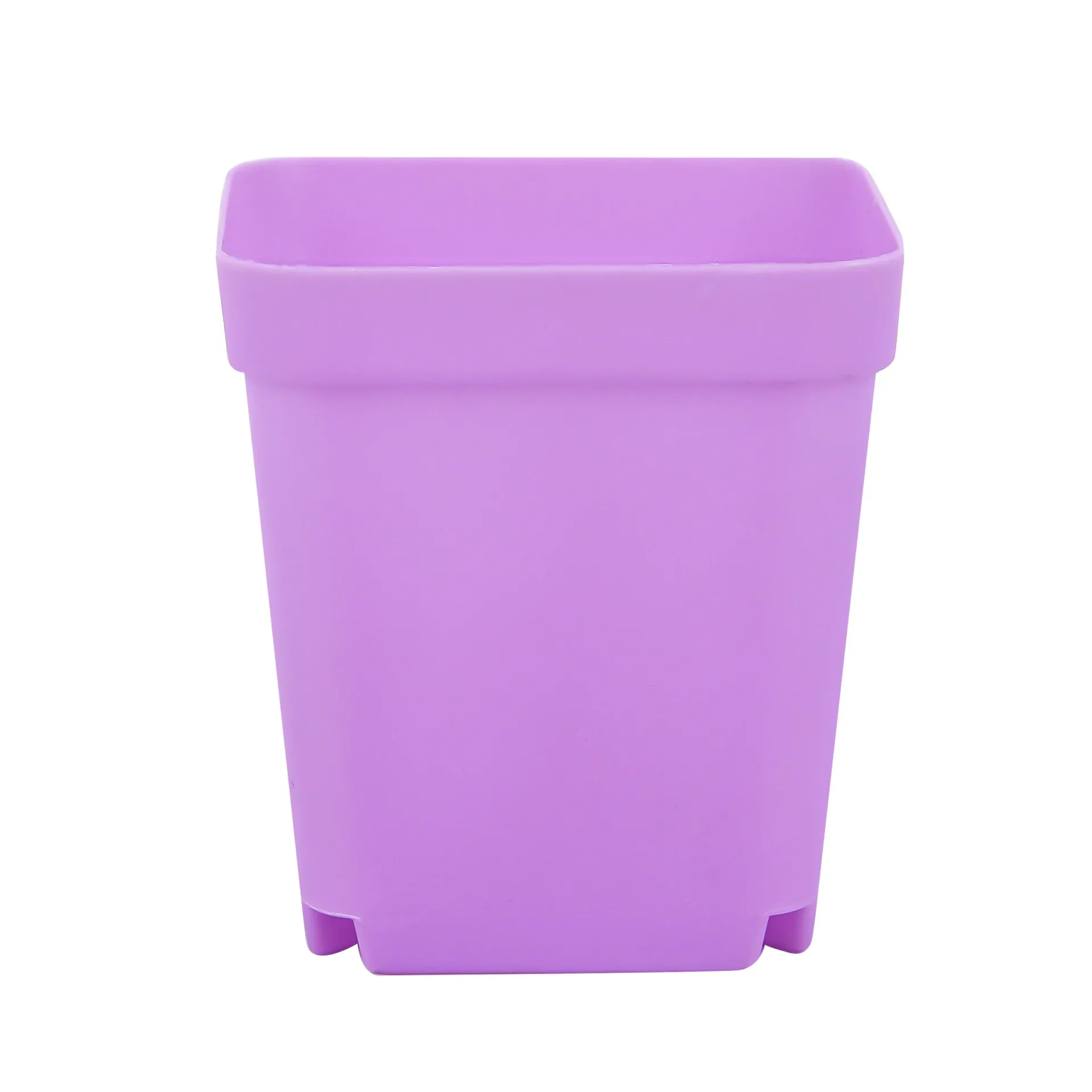 Mini doniczki kwadratowe plastikowe 10 sztuk do sukulentów i sadzonek Burgundia
