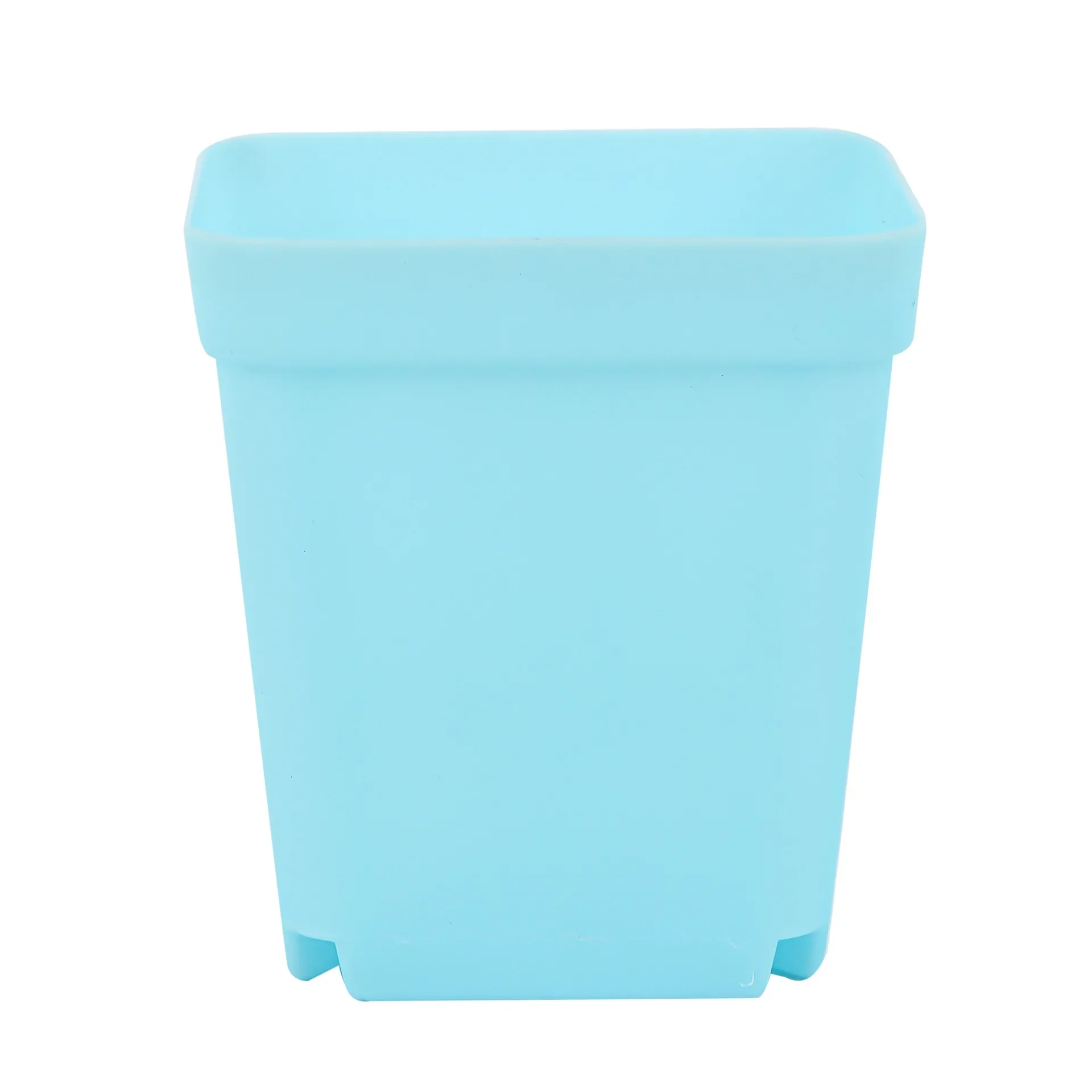 Mini doniczki kwadratowe plastikowe 10 sztuk do sukulentów i sadzonek Jasnoszary