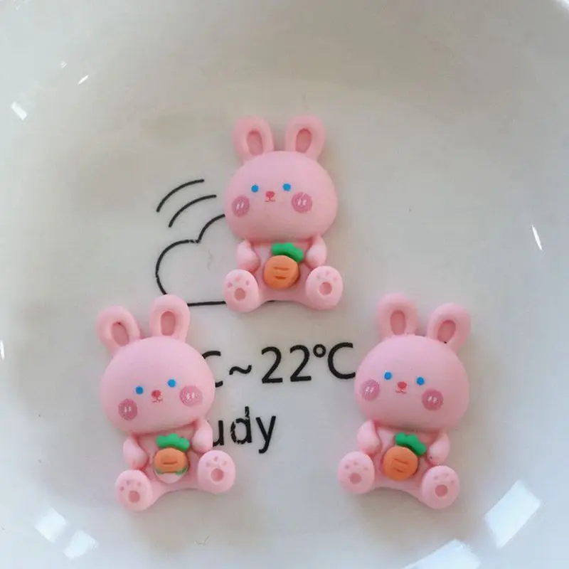 Mini figurki z żywicy – królik, miś, kot i jeleń, 10 sztuk Brązowy