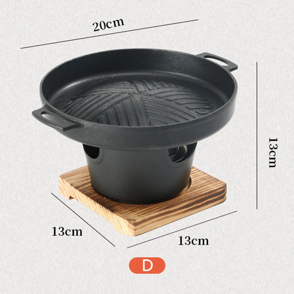 Mini grill stołowy na alkohol z odłączaną płytą Niebieski