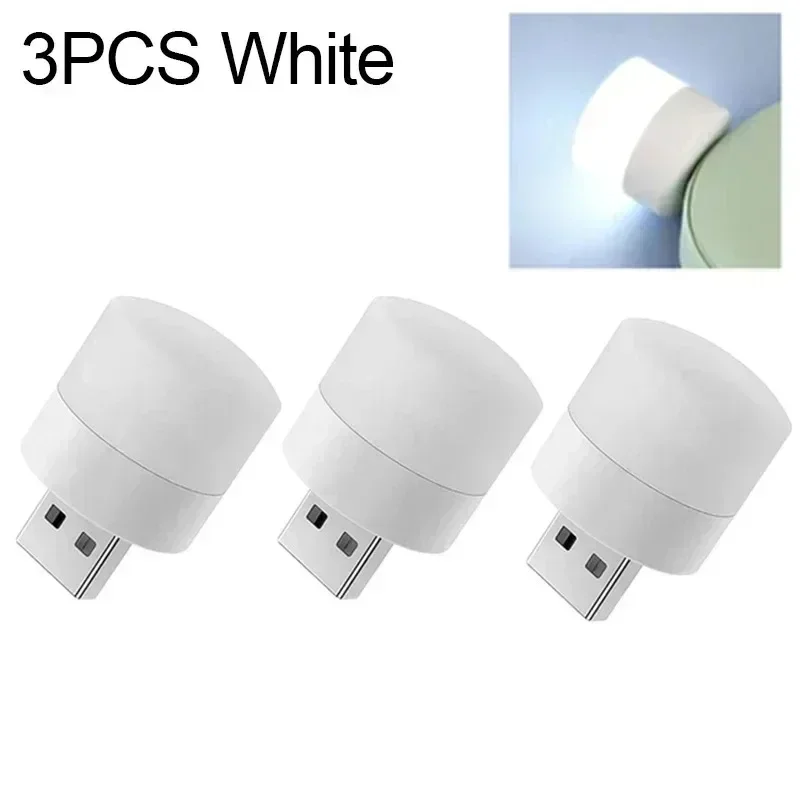 Mini lampka nocna LED USB do sypialni i pokoju Niebieski