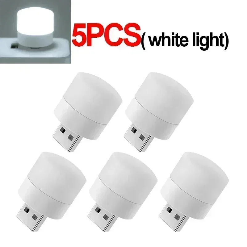 Mini lampka nocna LED USB do sypialni i pokoju Zielony