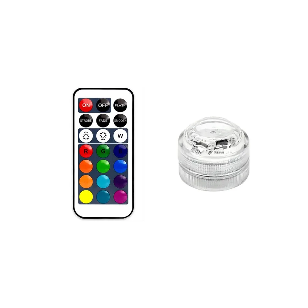 Mini podwodne diody LED do wazonu i dekoracji stołu weselnego Czerwony