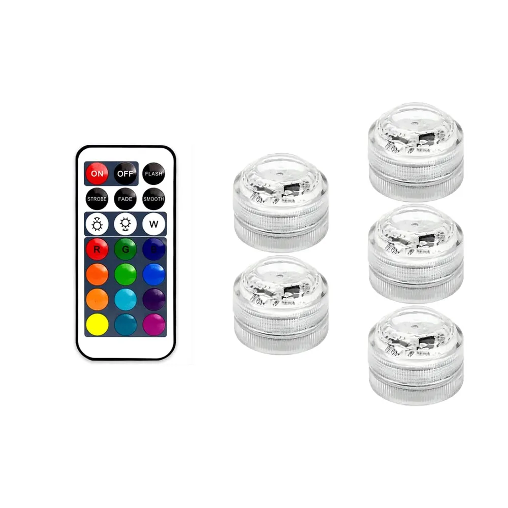 Mini podwodne diody LED do wazonu i dekoracji stołu weselnego Rgb