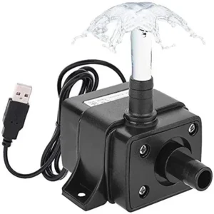 Mini cicha pompa wodna USB do akwarium i fontanny Cyjan