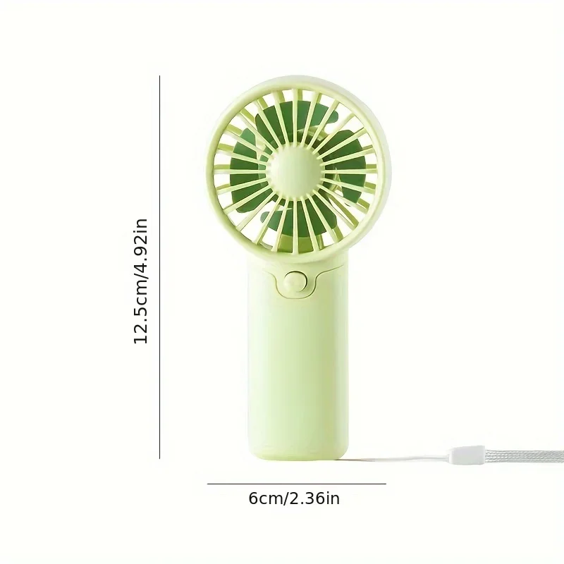 Mini wentylator kieszonkowy USB przenośny cichy Zielony