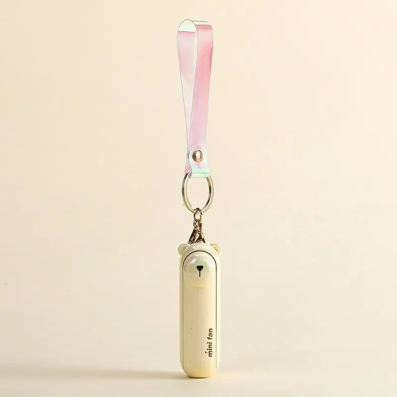 Mini wentylator ręczny składany USB z akumulatorem Brązowy