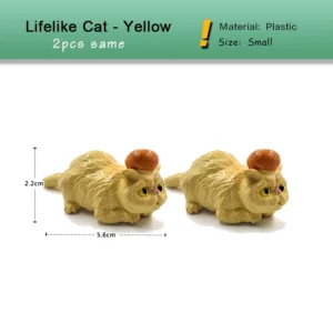 Miniaturowa figurka kota szczęścia do dekoracji Biały