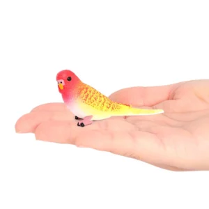 Miniaturowa figurka papugi — symulowana ozdoba do terrarium i ogrodu Wielo