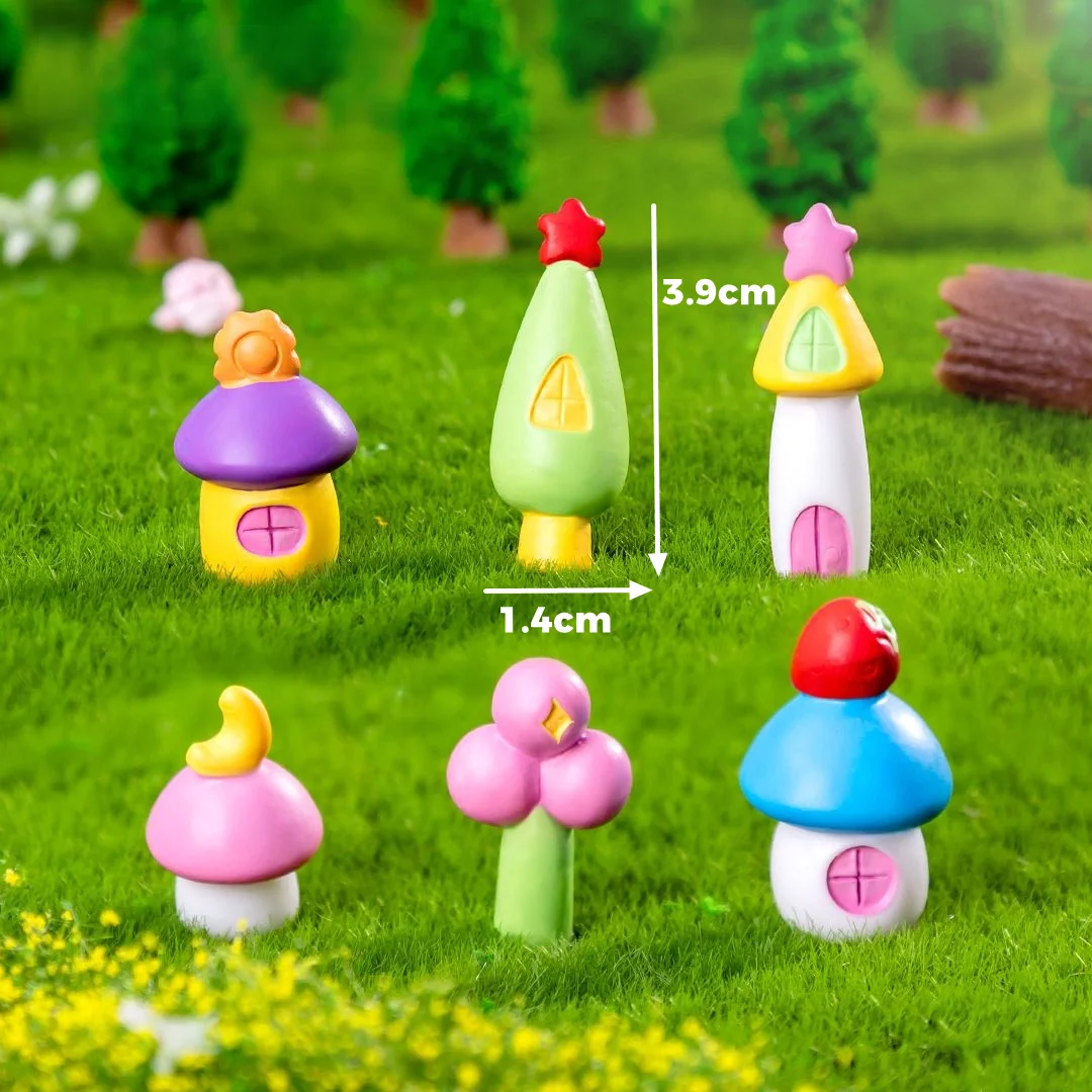 Miniaturowe figurki ogrodowe do doniczek i bajkowego ogrodu Oliwkowy