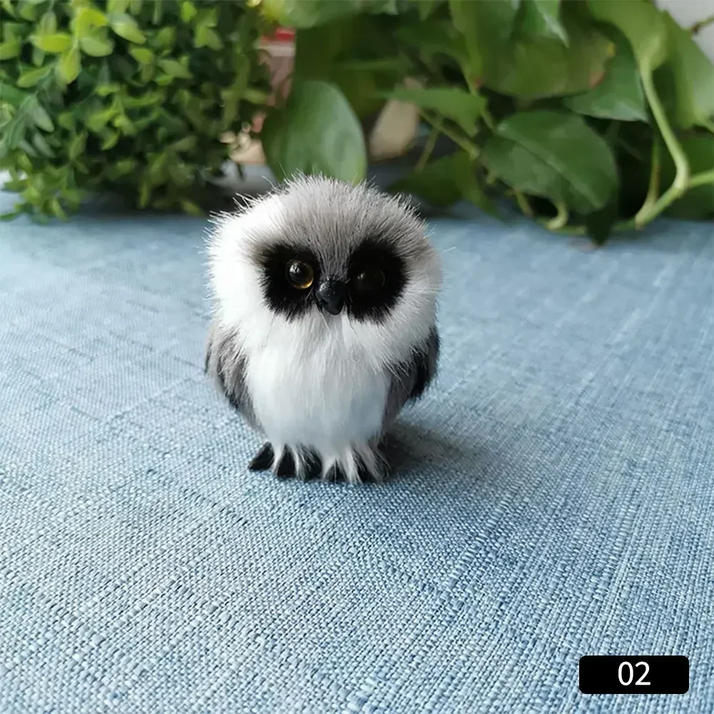 Miniaturowe figurki zwierząt dekoracja wnętrz — lis, sowa, kot, królik Mięta