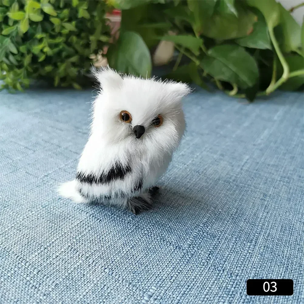 Miniaturowe figurki zwierząt dekoracja wnętrz — lis, sowa, kot, królik Szmaragdowa zielona