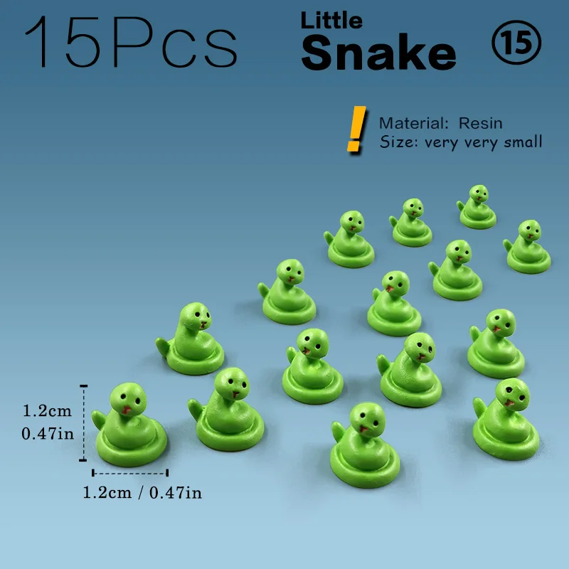Miniaturowe figurki zwierząt do ogrodu wróżek — zestaw 15 szt. Pomarańczowy
