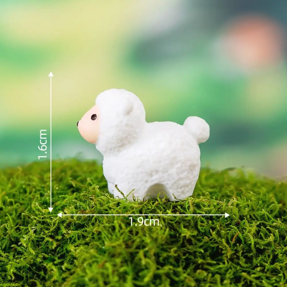 Miniaturowe figurki zwierząt żywiczne — mikro ozdoby do ogrodu i terrarium Armijna zieleń
