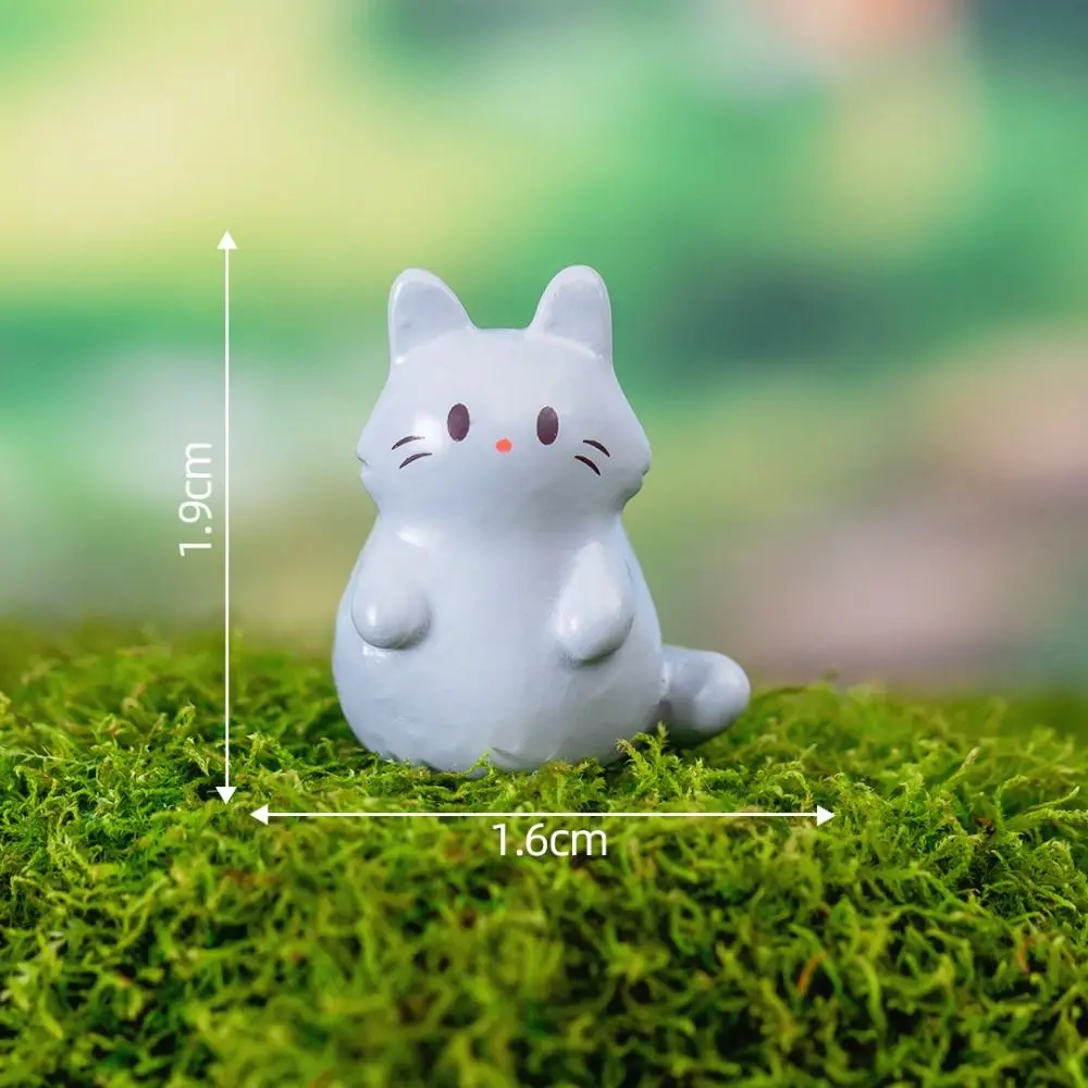 Miniaturowe figurki zwierząt żywiczne — mikro ozdoby do ogrodu i terrarium Brązowy