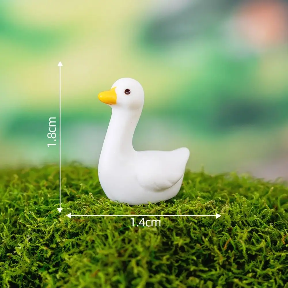 Miniaturowe figurki zwierząt żywiczne — ozdoby do ogrodu i domu Ciemnoszary