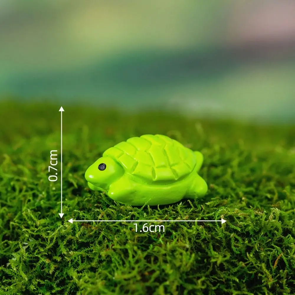 Miniaturowe figurki zwierząt żywiczne — mikro ozdoby do ogrodu i terrarium Niebieski