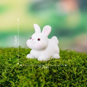 Miniaturowe figurki zwierząt żywiczne — ozdoby do ogrodu i domu Róża