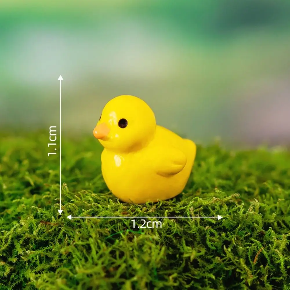 Miniaturowe figurki zwierząt żywiczne — ozdoby do ogrodu i domu Zielony