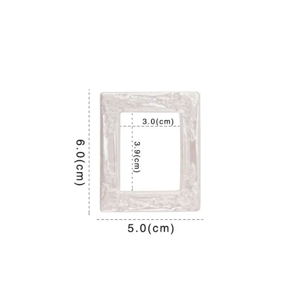 Miniaturowe lustro dekoracyjne retro vintage ogród wróżek żółty