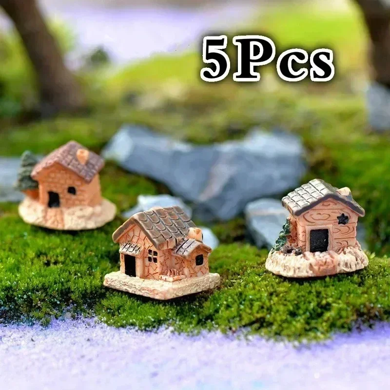 Miniaturowy Domek z Żywicy do Ogrodu i Terrarium