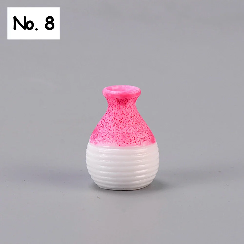 Miniaturowy wazon z żywicy do ogrodu wróżek i terrarium Niebieski
