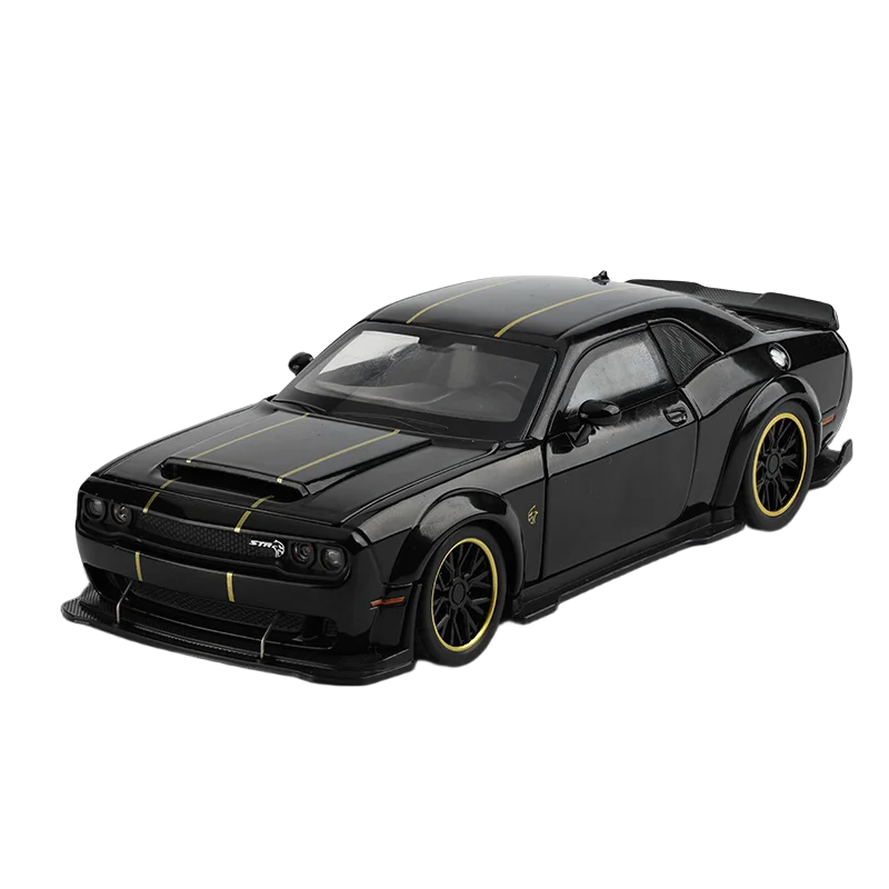 Model auta Dodge Challenger 1:32 metalowy - ozdoba Czarny