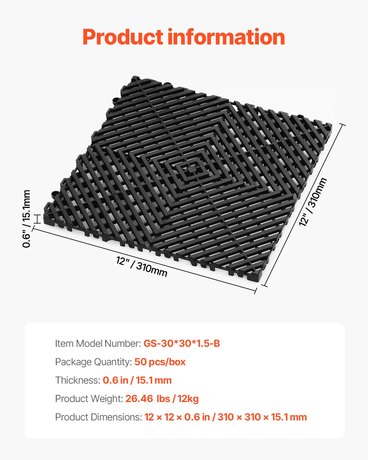 Modułowe płytki drenażowe PP do prysznica i ogrodu 30x30 cm Zielony