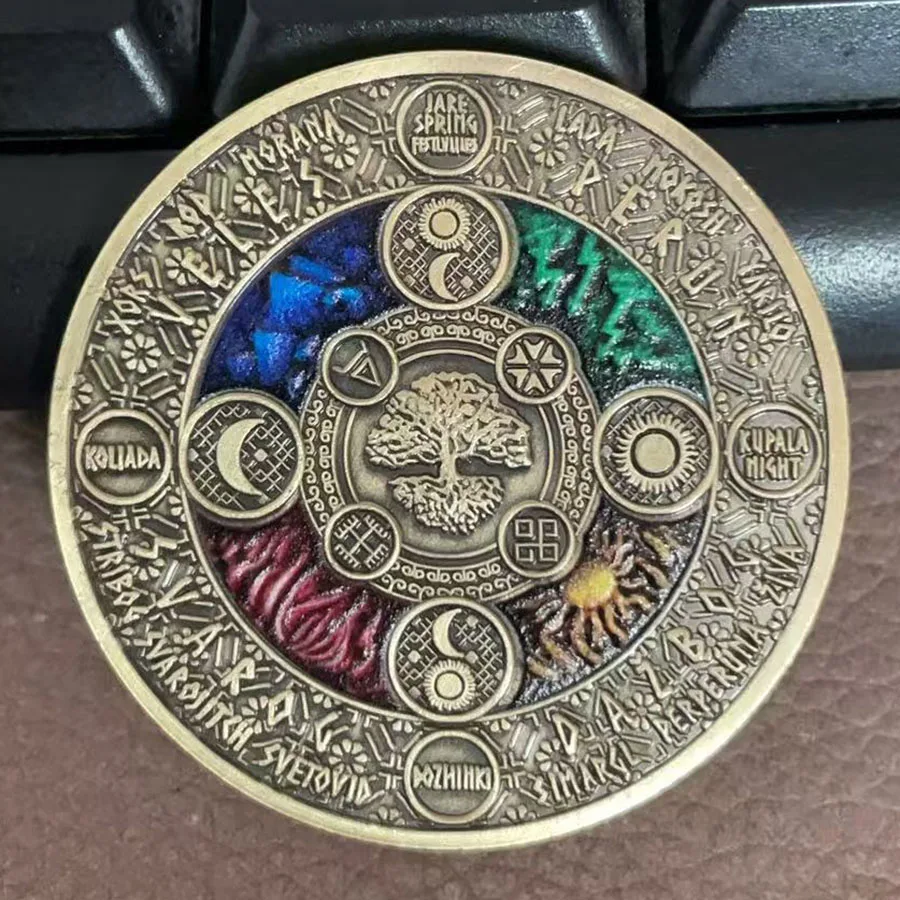 Monety znaków zodiaku - pamiątkowe monety Jasnożółty