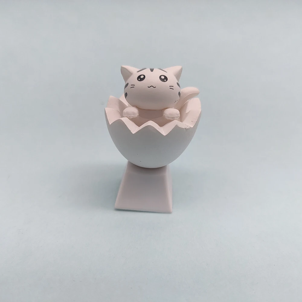 Nakładka na klawisz z kotem PBT – artisan keycap Cherry MX w stylu anime Cyjan