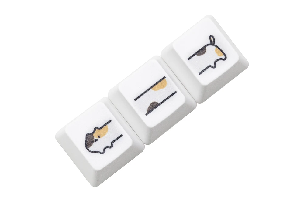 Nakładka na klawisz z kotem – artisan keycap MX dla klawiatury mechanicznej Beżowy