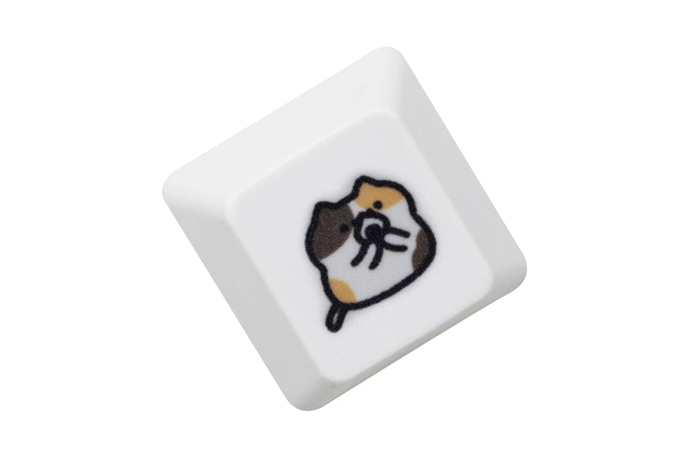 Nakładka na klawisz z kotem – artisan keycap MX dla klawiatury mechanicznej Cyjan