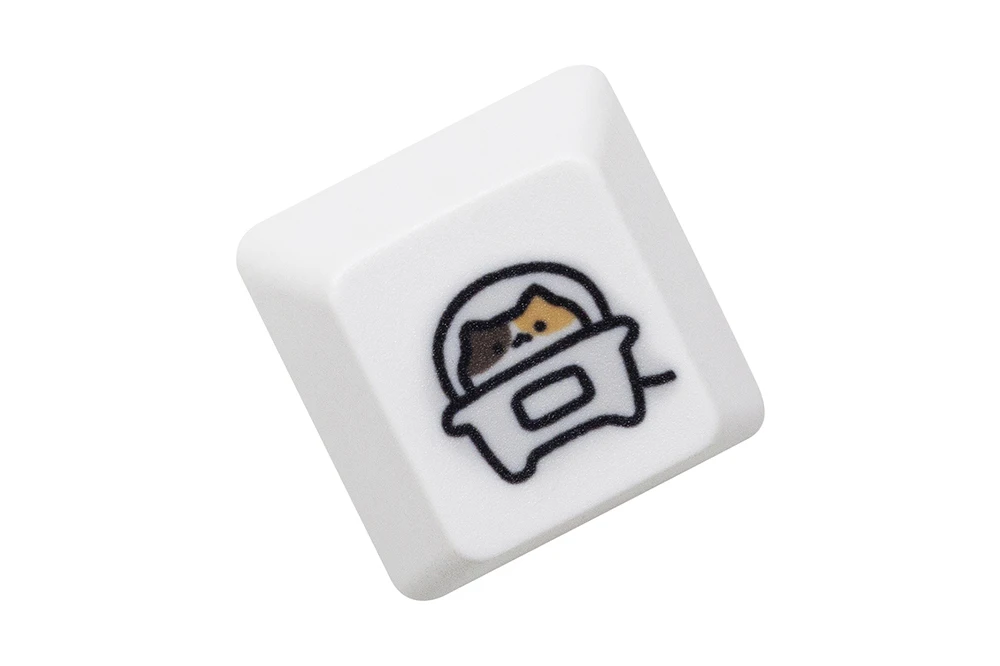 Nakładka na klawisz z kotem – artisan keycap MX dla klawiatury mechanicznej Czarny