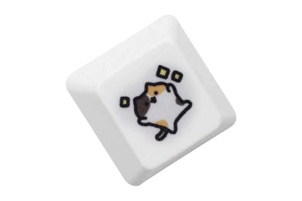 Nakładka na klawisz z kotem – artisan keycap MX dla klawiatury mechanicznej Czerwony