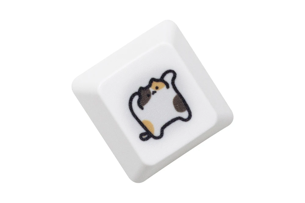 Nakładka na klawisz z kotem – artisan keycap MX dla klawiatury mechanicznej Szary