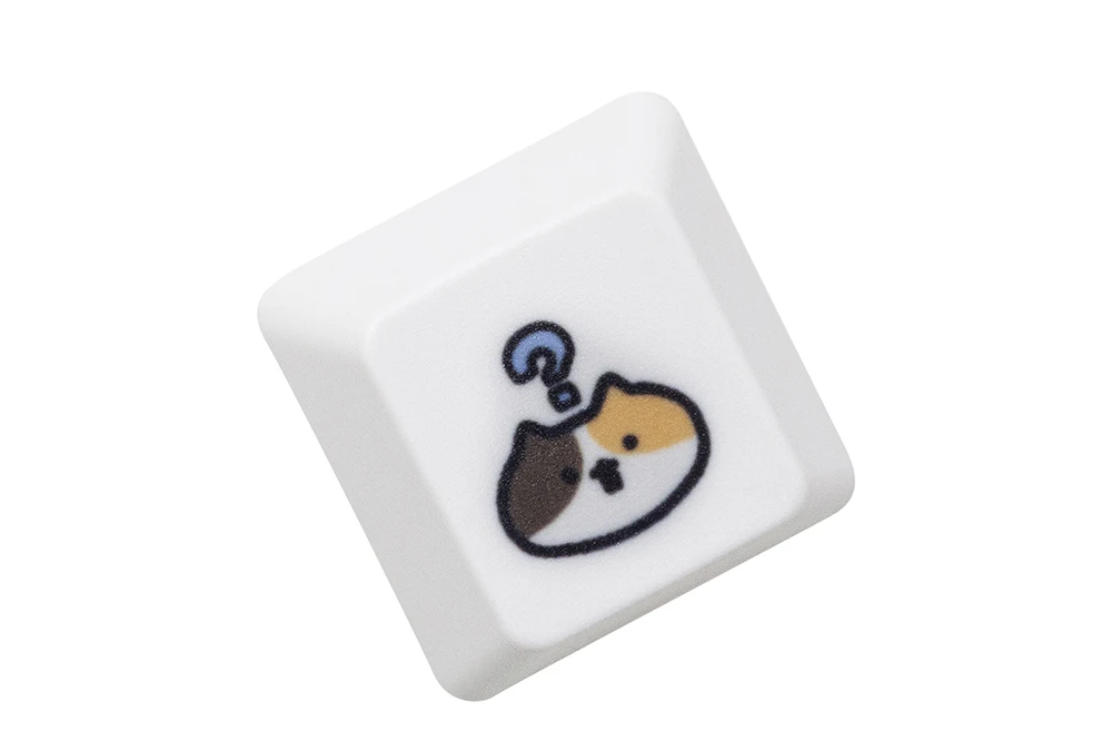 Nakładka na klawisz z kotem – artisan keycap MX dla klawiatury mechanicznej żółty